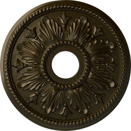 Edinburgh Ceiling Medallion (Fits Canopies up to 5 1/8"), 18 1/8"OD x 3 1/2"ID x 2 3/4"P, Green Gold